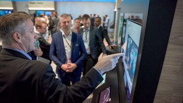 exhibitors at aircraft interiors expo