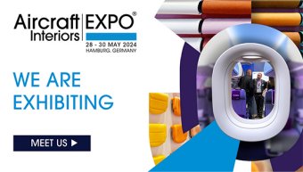 We are exhibiting - Aircraft Interiors Expo - Twitter Banner