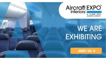 We are exhibiting - Aircraft Interiors Expo - Facebook Banner
